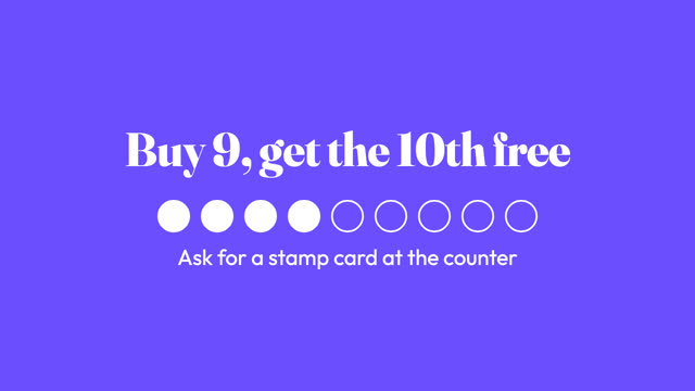 Loyalty card template preview