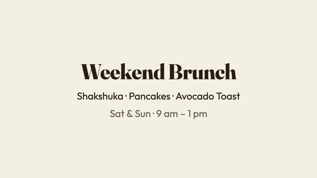 Weekend brunch template preview